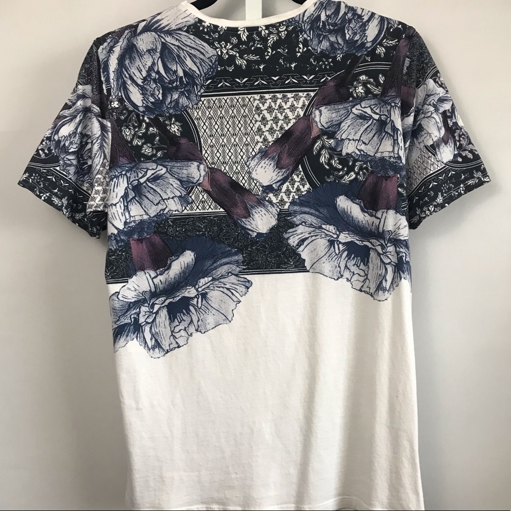 Zara Man men’s blue and white tshirt size small - Picture 2 of 3